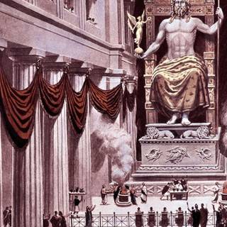 Statue of Zeus at Olympia wallpaper