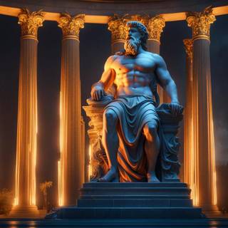 Statue of Zeus at Olympia wallpaper