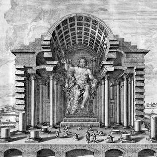 Statue of Zeus at Olympia wallpaper