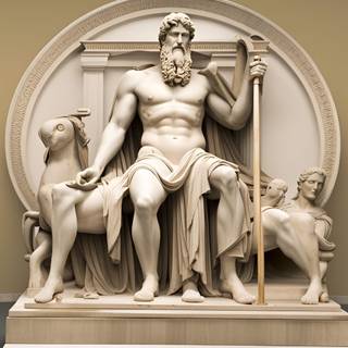 Statue of Zeus at Olympia wallpaper