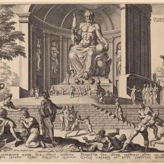 Statue of Zeus at Olympia wallpaper