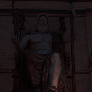 Statue of Zeus at Olympia wallpaper