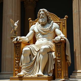 Statue of Zeus at Olympia wallpaper