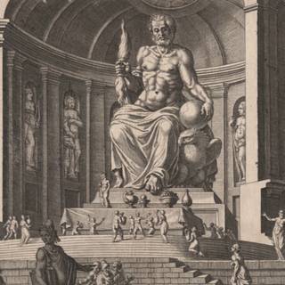 Statue of Zeus at Olympia wallpaper