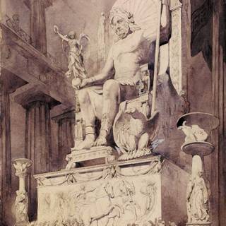 Statue of Zeus at Olympia wallpaper