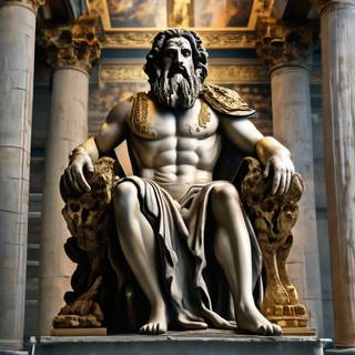 Statue of Zeus at Olympia wallpaper