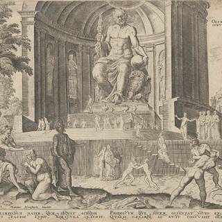 Statue of Zeus at Olympia wallpaper