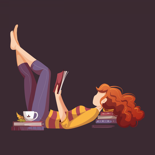 Book reader wallpaper