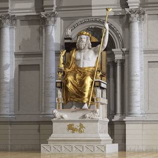 Statue of Zeus at Olympia wallpaper