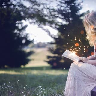 Book reader wallpaper