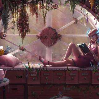 Book reader wallpaper