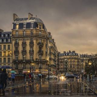 Rain Paris wallpaper
