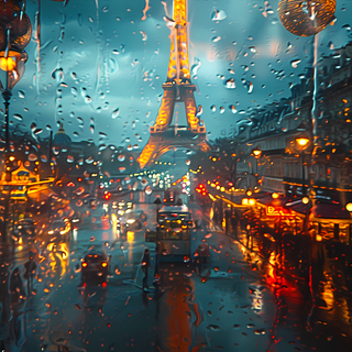 Rain Paris wallpaper