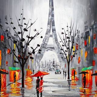 Rain Paris wallpaper