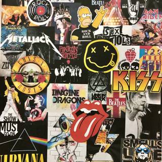 Rock 'n' roll wallpaper