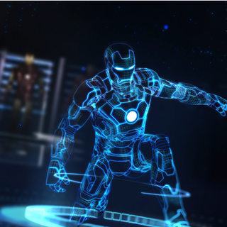 Iron Man hologram wallpaper