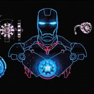 Iron Man hologram wallpaper