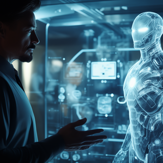 Iron Man hologram wallpaper