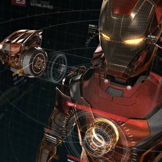 Iron Man hologram wallpaper