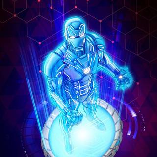 Iron Man hologram wallpaper