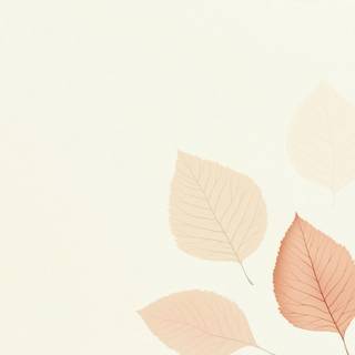 Autumn leaves pattern horizontal wallpaper