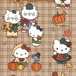 Autumn characters wallpaper