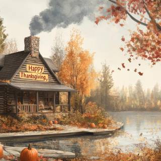 Forest Thanksgiving art wallpaper