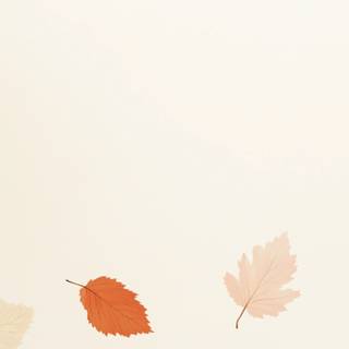 Orange autumn leaves wallpaper