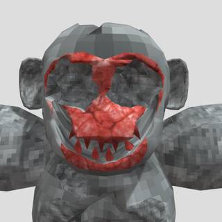 Scary Baboon wallpaper