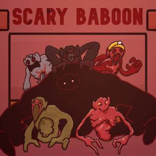 Scary Baboon wallpaper