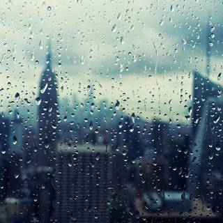 NYC rain wallpaper