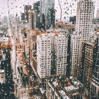 NYC rain wallpaper