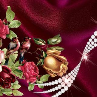 Rose flower collage wallpaper