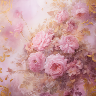 Rose flower collage wallpaper