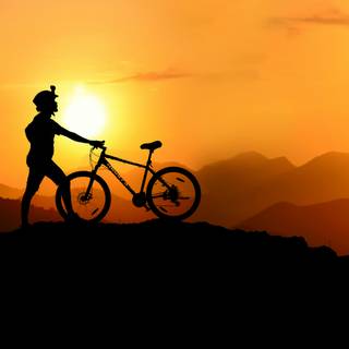 Mountain biking laptop wallpaper