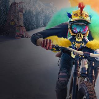 Mountain biking laptop wallpaper