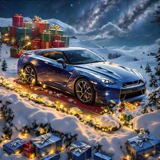 GTR Christmas wallpaper