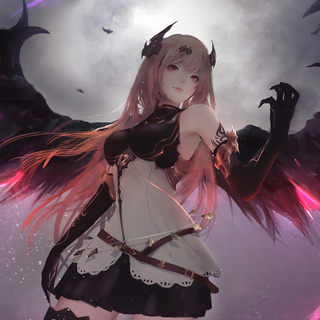 Anime girl with wings wallpaper