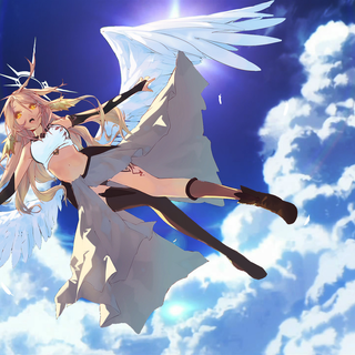 Anime girl with wings wallpaper