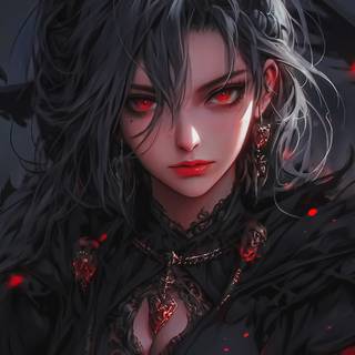 AI anime girl wallpaper