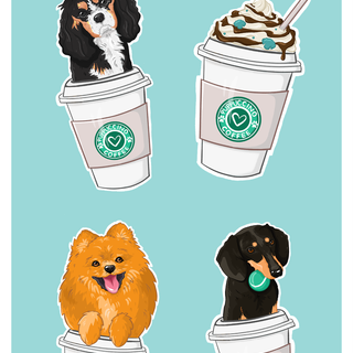 Starbucks dogs wallpaper