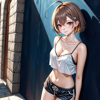 AI anime girl wallpaper