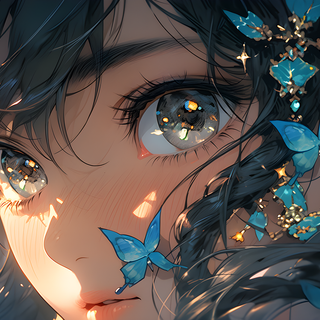 AI anime girl wallpaper