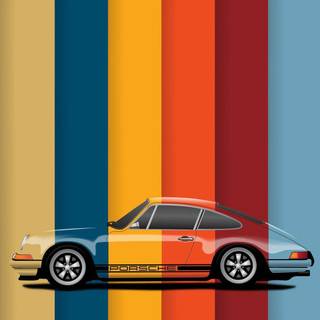 Porsche minimalist phone wallpaper