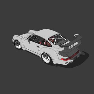 Porsche minimal wallpaper
