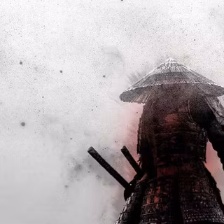 PC white and black samurai anime wallpaper