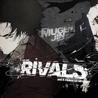 PC white and black samurai anime wallpaper