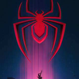 Miles Morales symbol wallpaper