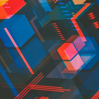 Colorful minimal wallpaper