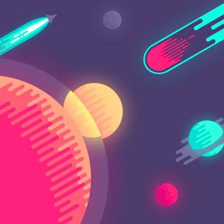 Colorful minimal wallpaper